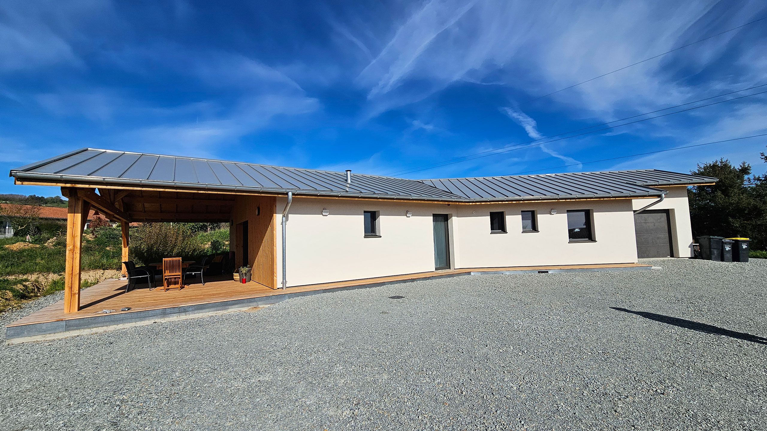 Maison ossature bois par SF Toiture