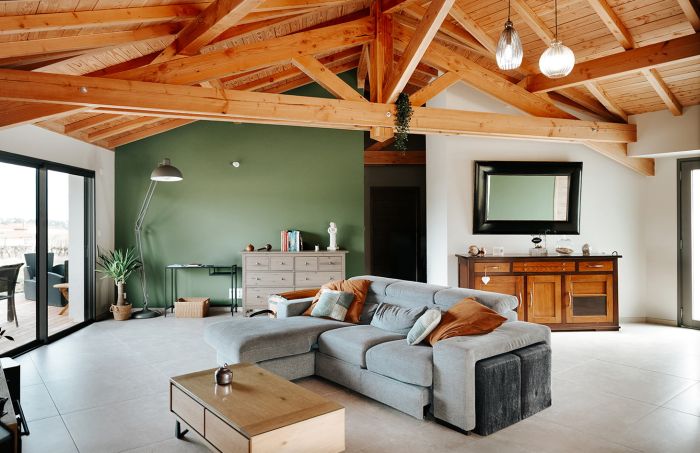 Vue intérieur ferme côté chambre