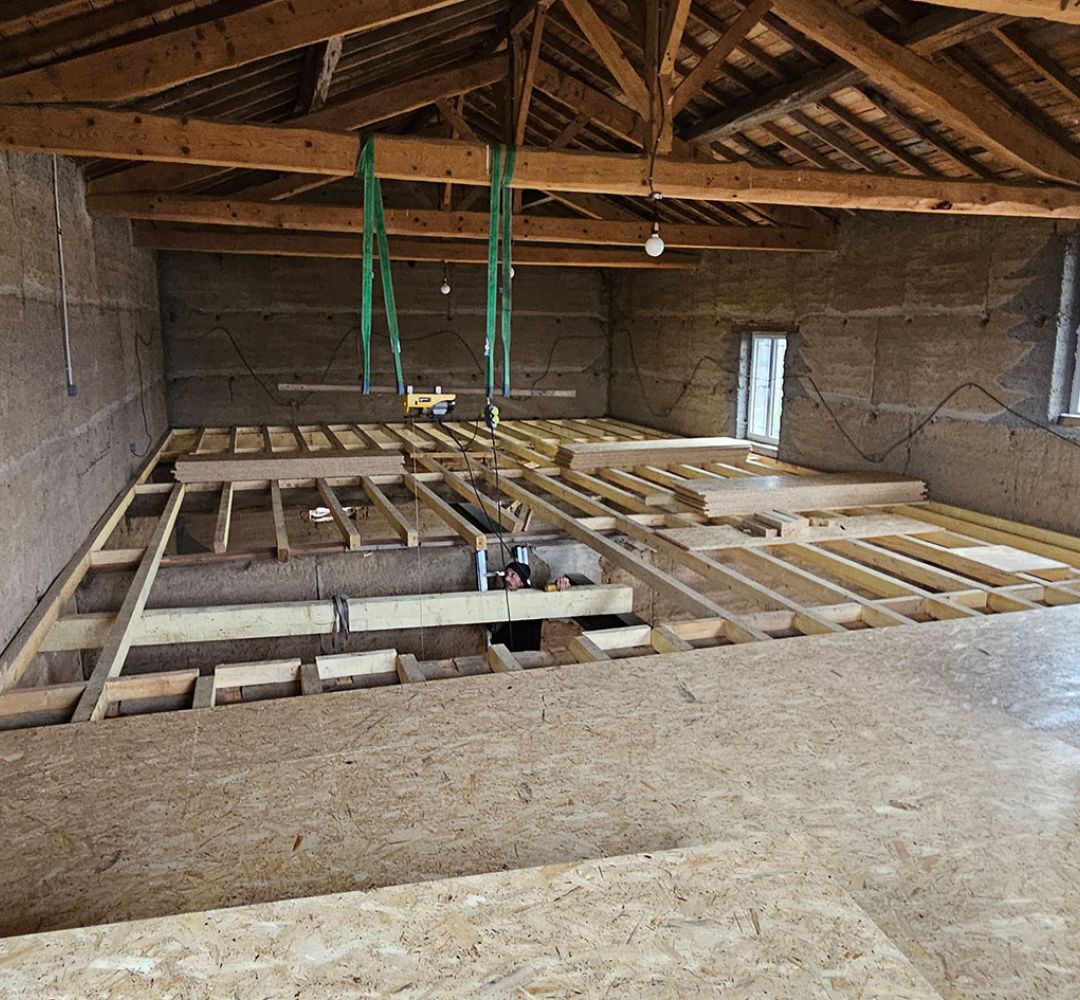 Création d'un plancher porteur en osb 22 mm