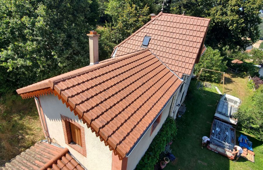 Rénovation d'une toiture à Sail-sous-Couzan