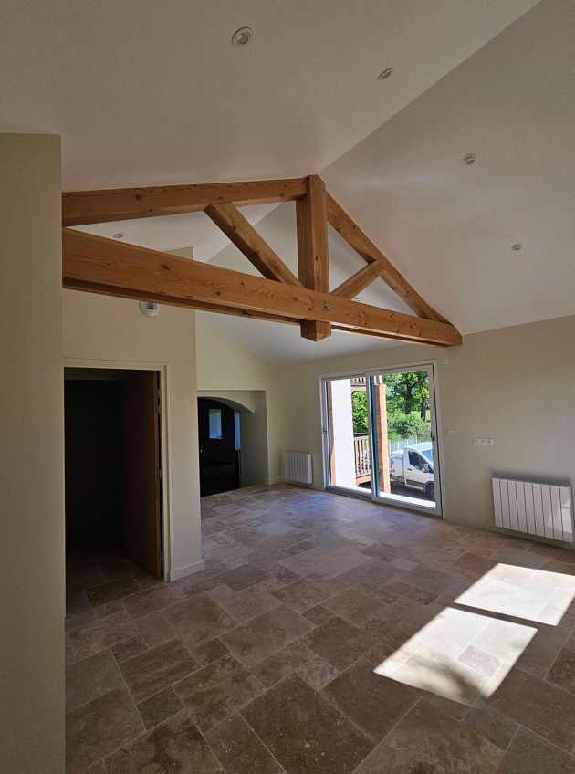 Ferme en bois apparente