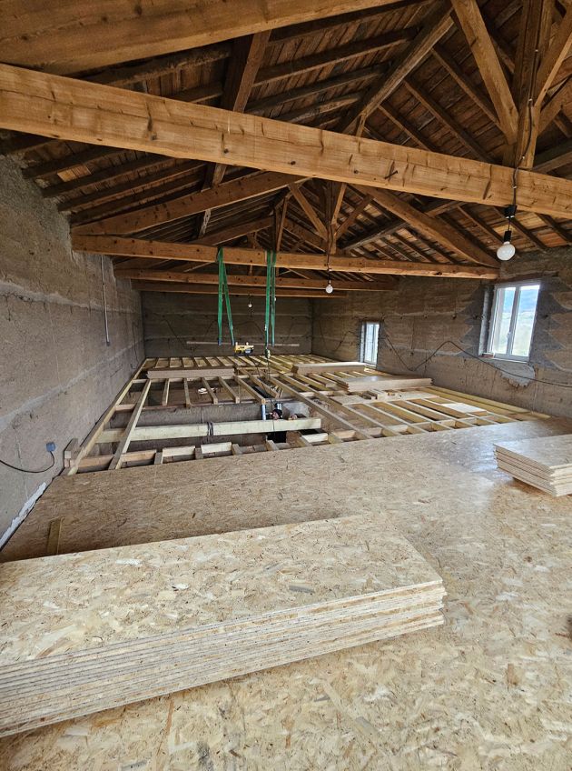 Plancher osb solivage bois