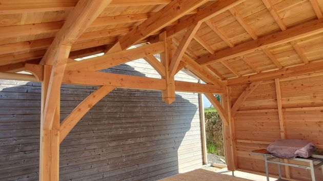 Charpente traditionnelle en bois de douglas